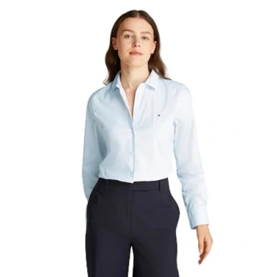 Abbildung von Tommy Hilfiger Regular Shirt Hemdbluse, Damen, Größe: 36, Classic ithaka/breezy blue
