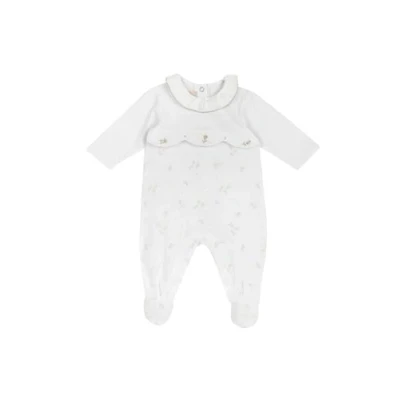 Abbildung von Chicco LEG AND BACK Opening Strampler für Kinder, Größe: 76, White