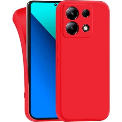 Abbildung von MyGadget Hülle kompatibel mit Xiaomi Redmi Note 13 Pro 5G Poco X6 robuste Handyhülle TPU Case Slim Silikonhülle Back Cover Kratzfest Schutzhülle Matt Rot