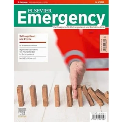 Abbildung von ELSEVIER Emergency. Rettungsdienst &amp; Psyche. 4/2023: Fachmagazin für und Notfallmedizin
