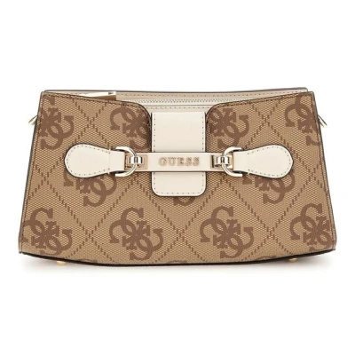 Abbildung von GUESS Nolana Mini Crossbody Top Zip Latte Logo/Bone