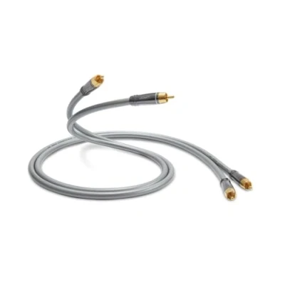 Abbildung von QED Performance Audio 40i Cinch Stereo Audiokabel zum Anschluss von 2 Phono Steckern an Phonos, Solid Complementary Conductor™ Technologie und Anamate™ Anschlüssen, 3 m, Schwarz