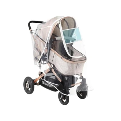 Abbildung von xixikiss Regenschutz für Kinderwagen Universal Winddicht Schutz vor Sonne Staub Schnee