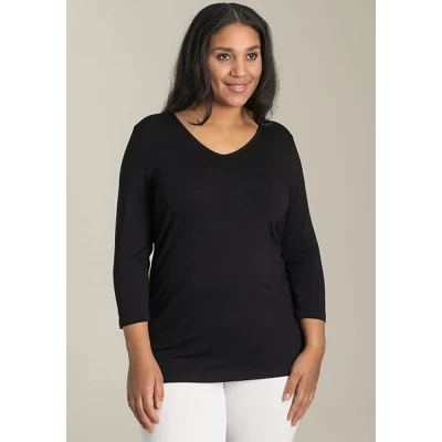 Abbildung von SANDGAARD 3/4 Arm Shirt mit Viskose und Elasthan