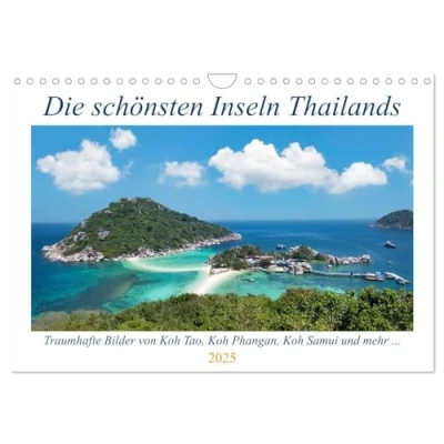 Abbildung von Die schönsten Inseln Thailands (Wandkalender 2025 DIN A4 quer), CALVENDO Monatskalender