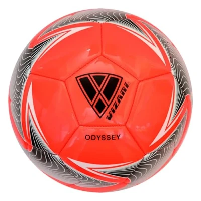 Abbildung von Vizari Odyssey Fußball Ball Trainingsball Fussball mit 32 er Muster Rot Größe 4