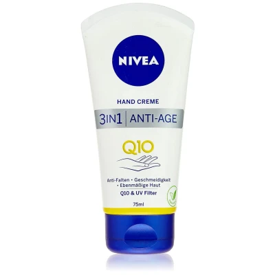 Abbildung von NIVEA Hand Creme 3in1 Anti Age Q10, Falten Handpflege mit Q10 und UV Filter, für normale bis trockene Hände 75ml