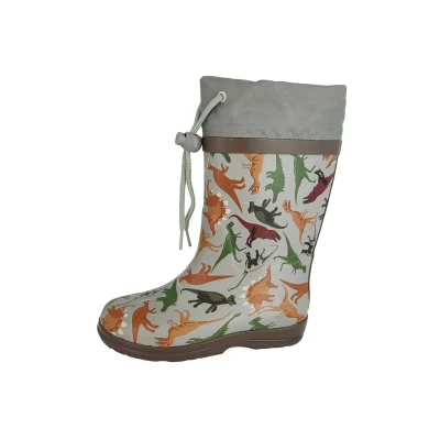 Abbildung von Beck Dinoland Gummistiefel für Kinder, Größe: 26, Grau Schuhe