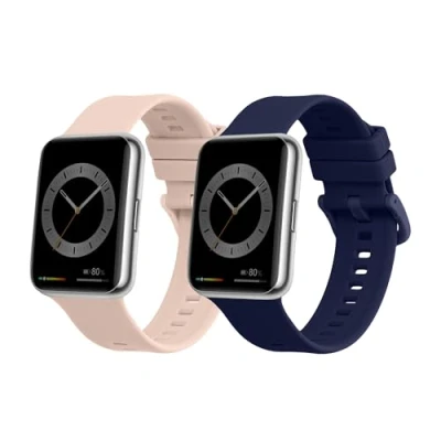 Abbildung von kwmobile Uhrenarmband 2x Sportarmband für Huawei Watch Fit 2, Armband TPU Silikon Set Fitnesstracker