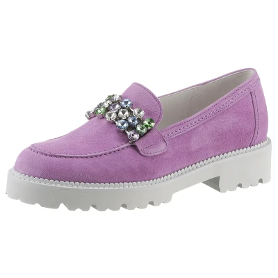 Abbildung von Gabor Slipper, Damen, Größe: 40, Lila Veloursleder