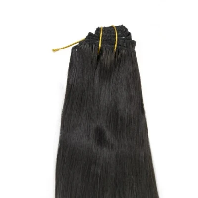 Abbildung von WIG ME UP EX03 GGO 4 Clip in Komplett Set 8 tlg. Extensions Haarverlängerungen Vollkopf Farbe Dunkelbraun (4) Länge 40cm