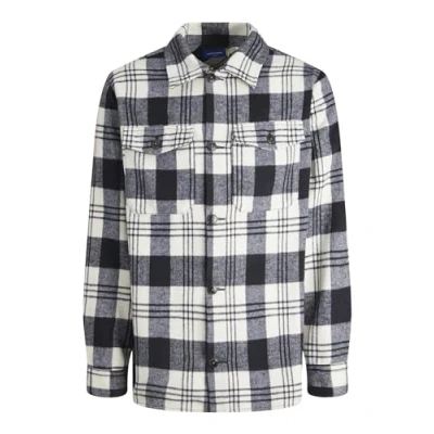 Abbildung von Jack &amp; Jones Men&#039;s JOROLLIE Check Overshirt LS SN Hemd, Navy Blazer, L