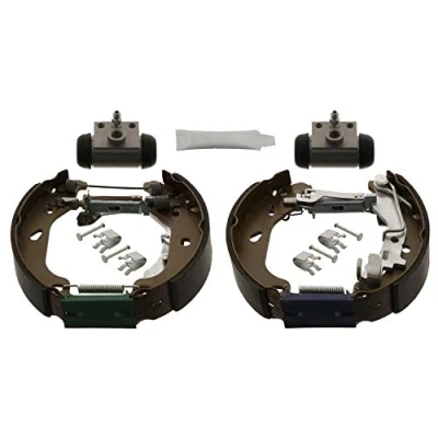 Abbildung von FEBI BILSTEIN 38743 Bremsensatz, Trommelbremse Hinterachse mit Radbremszylinder, Zubehör, Anbaumaterial FIAT: Punto II Schrägheck