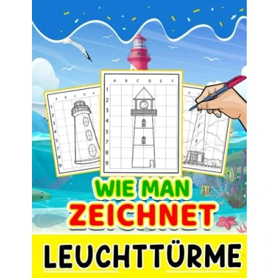 Abbildung von Wie man Leuchttürme zeichnet: 30 einfache und Illustrationsseiten zum Zeichnen lernen Kreativitäts Angstlinderungsgeschenke für alle Altersgruppen