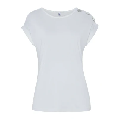 Abbildung von Buffalo Tshirt basic, Damen, Größe: 44/46, Creme