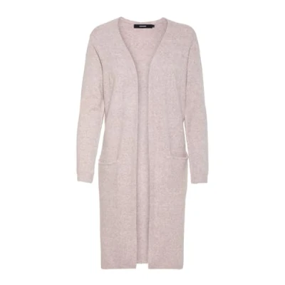 Abbildung von Vero Moda Vmdoffy LS LONG OPEN GA NOOS Strickjacke, Damen, Größe: XS, Woodrose