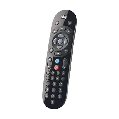 Abbildung von Sky Q Sprachfernbedienung, kompatibel mit 1 TB oder 2 Box Plus der Mini Box, offizielle Markenverpackung, Schwarz, SKY135