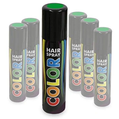 Abbildung von KarnevalsTeufel Hairspray Color in verschiedenen Farben buntes Haarspray Haarschmuck farbig (Grün)