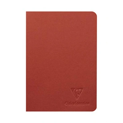 Abbildung von Clairefontaine 115658C ein Notizbuch mit Ingres, genäht, Fadenheftung, 96 Seiten, 10,5 x 14,8 cm, liniert, 90 g, Einband aus Büttenpapier, zufällige Farbe