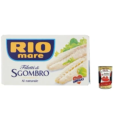 Abbildung von 6x Rio Mare Makrelenfilets in Salzlake, 125g + Italian Gourmet polpa 400g