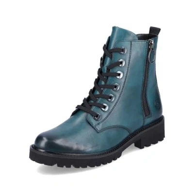 Abbildung von Remonte Plateaustiefelette petrol, Damen, Größe: 45, Petrol Schuhe