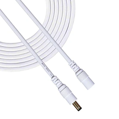 Abbildung von Liwinting 10m DC Verlängerungskabel 5.5 mm x 2.5 Anschlusskabel DC/Gleichstrom Verbinderkabel Verteiler Männlich zu Weiblich Verbinder für Netzteil, Weiß