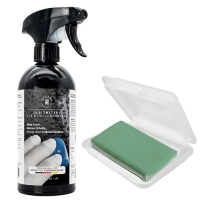 Abbildung von Radami Knete Reinigungsknete 500ml Gleitmittel Set 100g Autoknete grün medium Roste