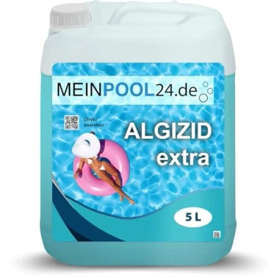 Abbildung von Meinpool24.de Algizid 5 l zur Poolpflege Algenverhütung flüssig Algezid schaumfrei