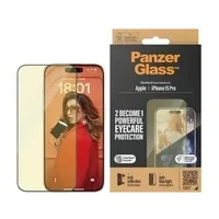 Abbildung von PanzerGlass Ultra Wide Fit Apple iPhone 15 Pro Blaulichtfilter Panzerglas Schwarz