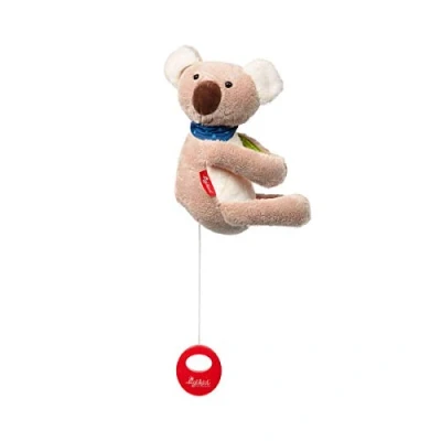 Abbildung von SIGIKID 42416 Hängespieluhr Koala Musik Mädchen und Jungen Babyspielzeug empfohlen ab Geburt grau
