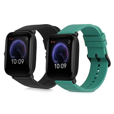 Abbildung von kwmobile Uhrenarmband 2x Sportarmband für Huami Amazfit Bip U / pro, Armband TPU Silikon Set Fitnesstracker