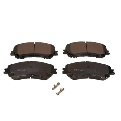 Abbildung von MEYLE 025 220 6518 Bremsbelagsatz ORIGINAL Quality Vorderachse mit akustischer Verschleißwarnung Anti Quietsch Blech NISSAN: X Trail, Qashqai 2