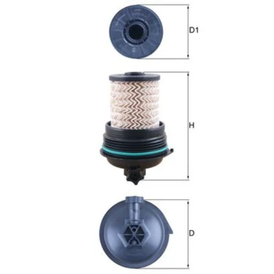 Abbildung von MAHLE ORIGINAL KX 480 Kraftstofffilter Filtereinsatz RENAULT: Megane 4 Grandtour, Espace 5, Schrägheck, PEUGEOT: Expert III Bus
