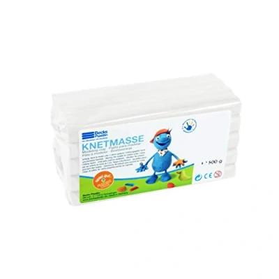 Abbildung von Becks Plastilin B100478 Knete, Weiss, 500 g, Weiß
