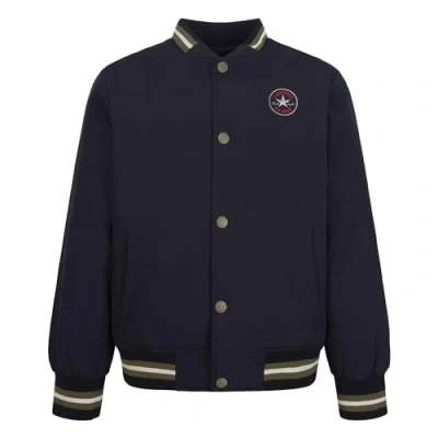 Abbildung von Converse Varsity Unisex Bomberjacke für Kinder, Größe: 128 140, Black