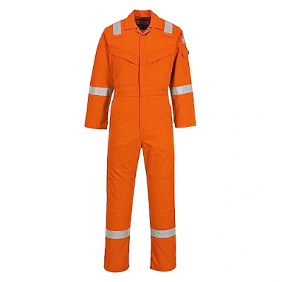 Abbildung von Portwest Superleichter, antistatischer Overall 210g, Größe: 4XL, Farbe: Orange, FR21ORR4XL
