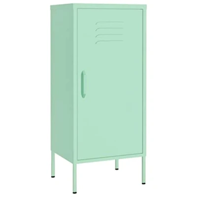 Abbildung von vidaXL Lagerschrank Sideboard Kommode Anrichte Stahlschrank Schrank Beistellschrank Mehrzweckschrank Bücherschrank Standschrank Minzgrün 42,5x35x101,5cm Stahl