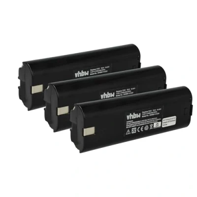 Abbildung von vhbw 3X Akku Ersatz für Makita 191679 9, 192532 2, 192695 4, 632002 632003 7000, 7002 Elektrowerkzeug (2100 mAh, NiMH, 7,2 V)