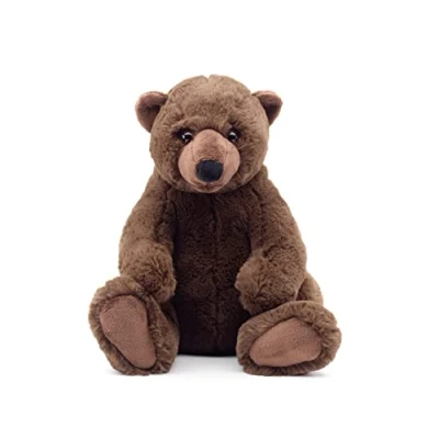 Abbildung von Uni Toys Kuscheltier &quot;Maxi&quot;, Braunbär superweich 27 cm Plüsch Bär, Teddy, Teddybär, zu 100 % recyceltes Füllmaterial