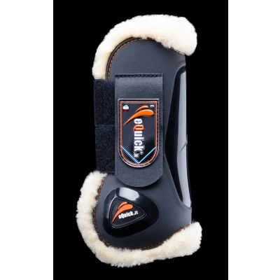 Abbildung von eQuick Gamaschen eLight Front Fluffy Braun Vollblut