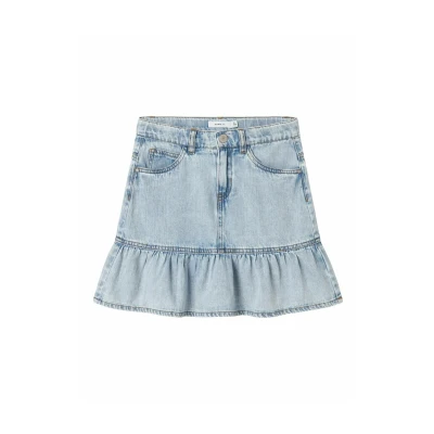 Abbildung von Name it Minirock für Kinder, Größe: 152, Light blue denim