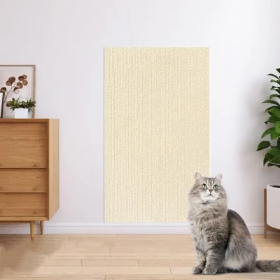 Abbildung von Kratzmatte Katze, Selbstklebend, Kratzschutz Sofa DIY Kratzteppich Katze für Bäume, Wand Möbel, Kratzbäume, und Couch Schutz 200x40