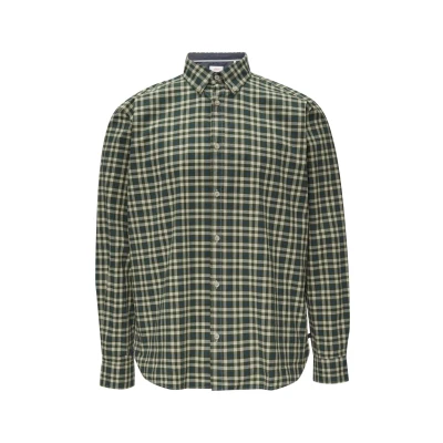 Abbildung von s.Oliver Regular Fit: Hemd aus Baumwollstretch mit Button Down Kragen olivgrün M