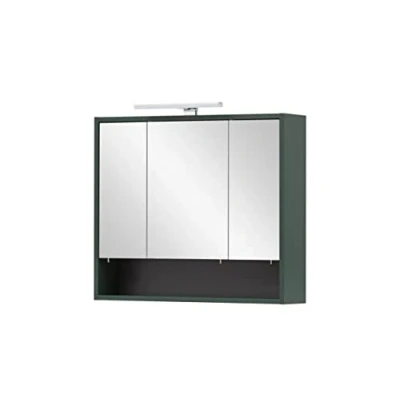 Abbildung von Schildmeyer Kent Spiegelschrank, Holzwerkstoff, waldgrün, 70 x 16 64,2 cm