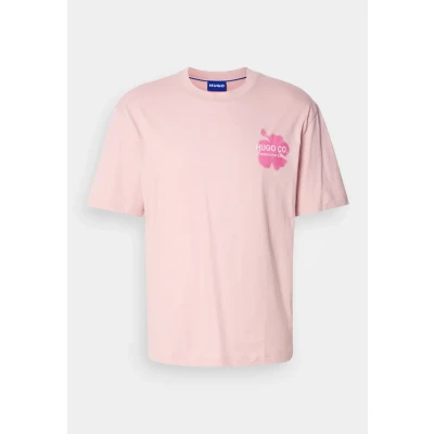 Abbildung von HUGO Nodiwop Tshirt print, Herren, Größe: Small, Light pastel pink