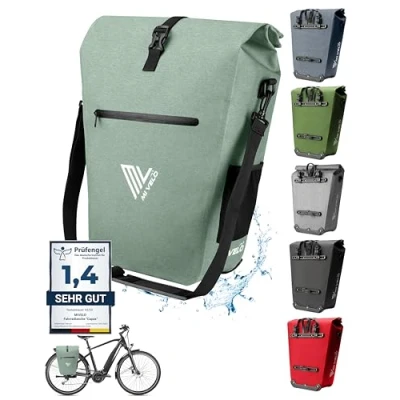 Abbildung von MIVELO Fahrradtasche Gepäckträgertasche wasserdicht inkl. Laptoptasche