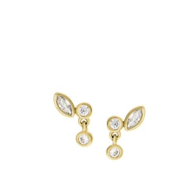 Abbildung von Fossil Ellis Damen Gold Ton Messing Ohrring, JA7290710