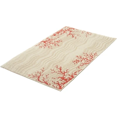 Abbildung von Kleine Wolke Badematte &quot;Coral&quot;, Höhe 10 mm, rutschhemmend beschichtet, fußbodenheizungsgeeignet, Badteppich, Korallen Design, waschbar