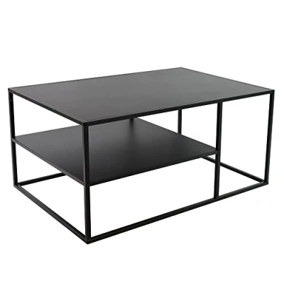 Abbildung von osoltus Raumteiler cube Industrie Stil Couchtisch Stahl schwarz 90x60x45cm