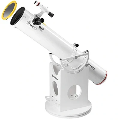 Abbildung von Bresser Messier 6&quot; Planeten Dobson Teleskop mit Sonnenfilter, 150 mm Öffnung, 1200 Brennweite, 6x30 Sucher, 25 SPL Okular